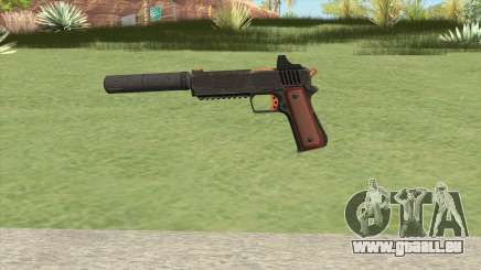 Heavy Pistol GTA V (Orange) Suppressor V1 pour GTA San Andreas