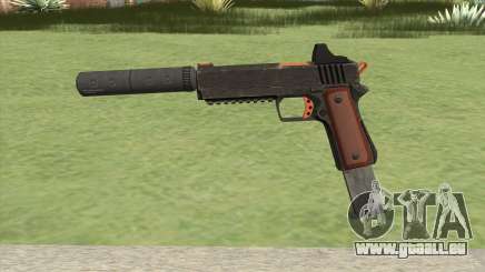 Heavy Pistol GTA V (Orange) Suppressor V2 pour GTA San Andreas