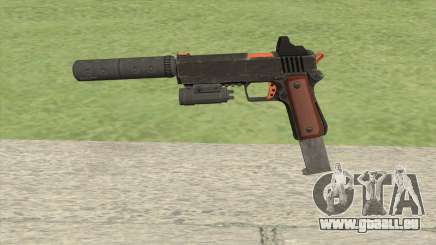 Heavy Pistol GTA V (Orange) Full Attachments pour GTA San Andreas