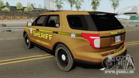 Ford Explorer 2012 (Bone County Sheriff) pour GTA San Andreas