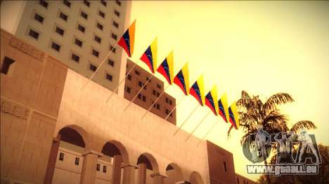 Venezolanischen Flagge am Rathaus und der Polize für GTA San Andreas