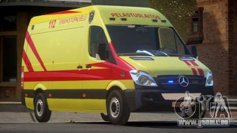 Mercedes Benz Sprinter Ambulance pour GTA 4