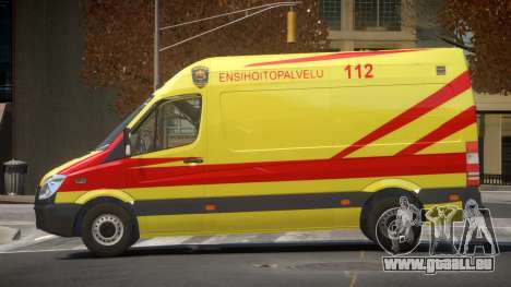 Mercedes Benz Sprinter Ambulance pour GTA 4