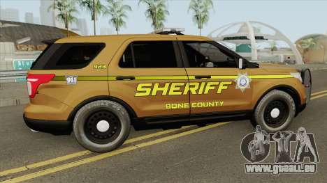 Ford Explorer 2012 (Bone County Sheriff) für GTA San Andreas