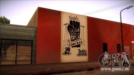 Peinture murale de Mandela sur la pauvreté pour GTA San Andreas