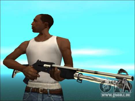 Pak Waffen Weiß Gold für GTA San Andreas