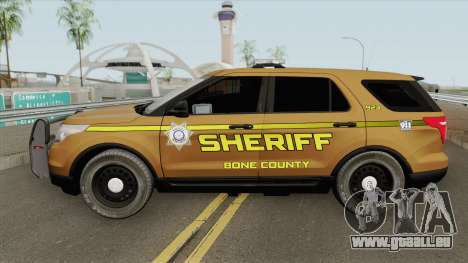 Ford Explorer 2012 (Bone County Sheriff) pour GTA San Andreas
