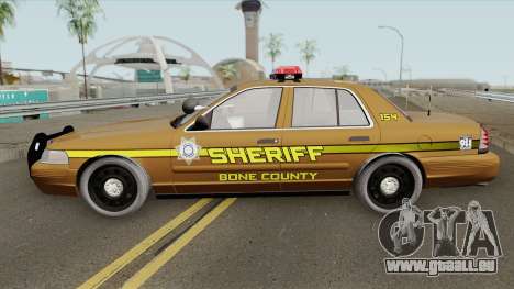 Ford Crown Victoria 2011 (Bone County Sheriff) für GTA San Andreas