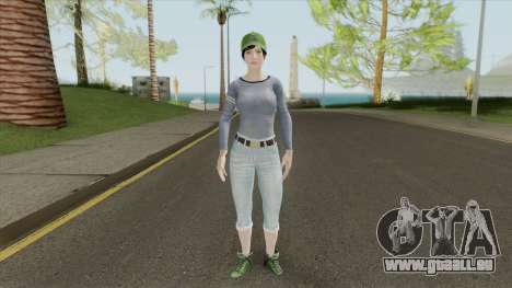 PUBG Female Skin (Varsity Jacket Outfit) für GTA San Andreas