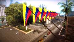 Venezolanischen Flagge am Rathaus und der Polizeistation für GTA San Andreas