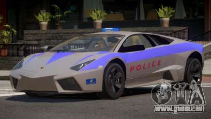 Lamborghini Reventon Police für GTA 4