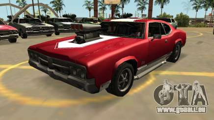 Declasse Sabre GT-Turbo (VehFuncs-Badges-les Extras) pour GTA San Andreas