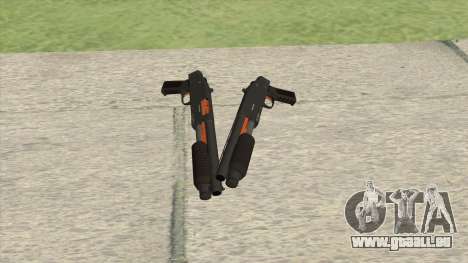 Sawed-Off Shotgun GTA V (Orange) für GTA San Andreas