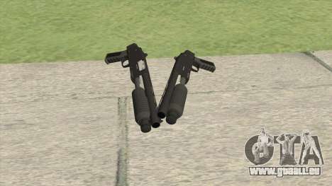 Sawed-Off Shotgun GTA V (Black) für GTA San Andreas