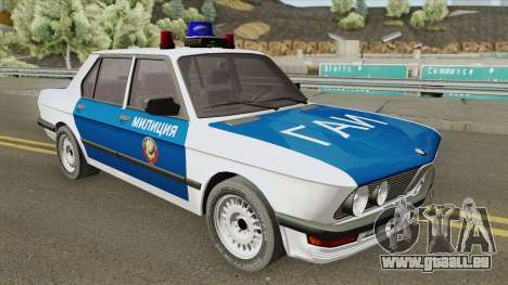 BMW 525E (E28) Police 1987 für GTA San Andreas