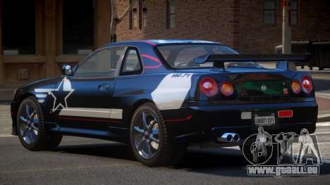 Nissan Skyline R34 GT-Style PJ2 pour GTA 4