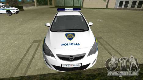 Police Croate Opel Astra pour GTA Vice City