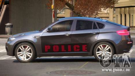 BMW X6M GL Police pour GTA 4