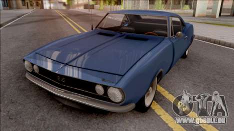 Chevrolet Camaro 1967 Blue pour GTA San Andreas