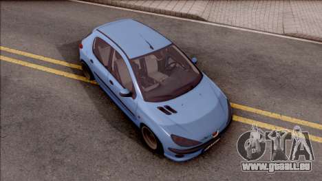 Peugeot 206 Blue für GTA San Andreas