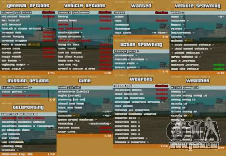 RZL-Trainer v3.1.2 - cheat menu comme GTA 5 pour GTA San Andreas
