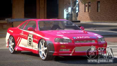 Nissan Skyline R34 BS PJ4 für GTA 4