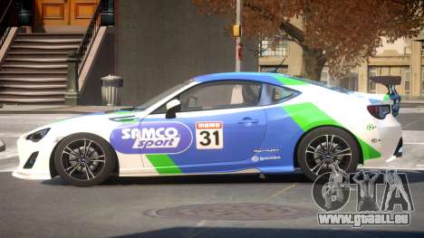 Subaru BRZ GT Sport PJ2 pour GTA 4