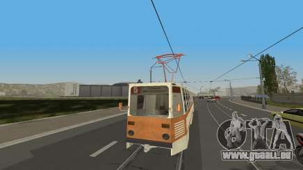 Straßenbahn-KTM-5M3 aus dem Spiel City Car Driving für GTA San Andreas