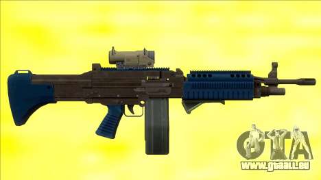 GTA V Combat MG LSPD All Attachments Big Mag pour GTA San Andreas