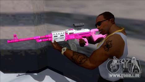 GTA V Shrewsbury MG Pink Scope (Deafault clip) pour GTA San Andreas