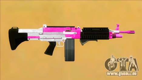 GTA V Combat MG Pink Grip Big Mag für GTA San Andreas