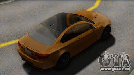 BMW M3 E92 Yellow Coupe für GTA San Andreas