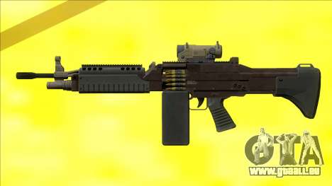 GTA V Combat MG Black Scope Big Mag pour GTA San Andreas