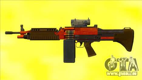 GTA V Combat MG Orange Scope Big Mag pour GTA San Andreas
