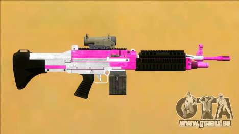 GTA V Combat MG Pink Scope Small Mag für GTA San Andreas
