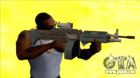 GTA V Combat MG Black All Attachments Big Mag pour GTA San Andreas