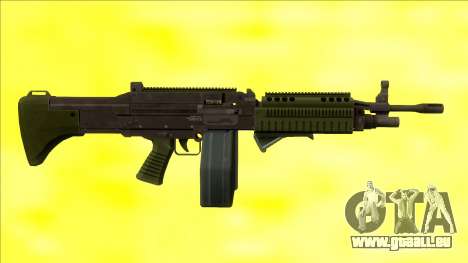 GTA V Combat MG Green Grip Big Mag für GTA San Andreas
