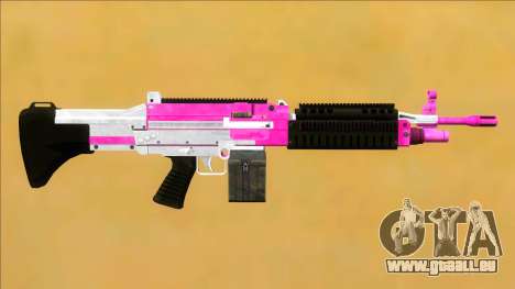 GTA V Combat MG Pink Small Mag für GTA San Andreas