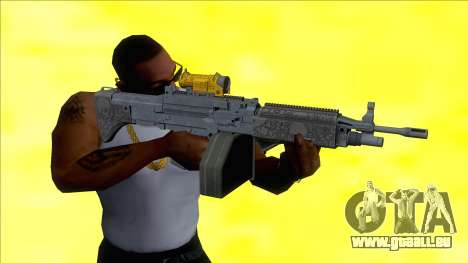Combat MG Etched Metal All Attachments Big Mag pour GTA San Andreas