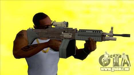 GTA V Combat MG Black Scope Big Mag für GTA San Andreas