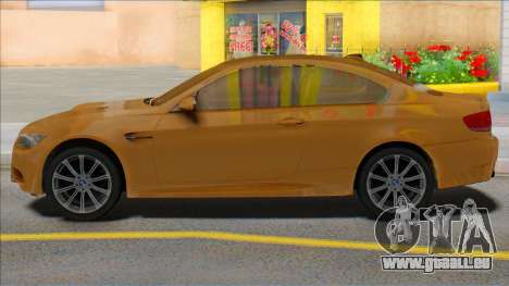 BMW M3 E92 Yellow Coupe für GTA San Andreas