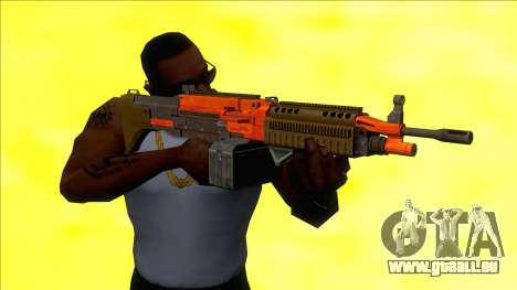 GTA V Combat MG Orange Grip Small Mag pour GTA San Andreas