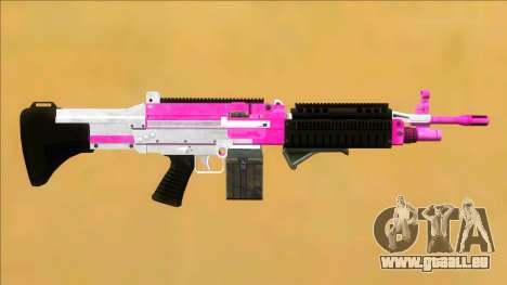 GTA V Combat MG Pink Grip Small Mag für GTA San Andreas