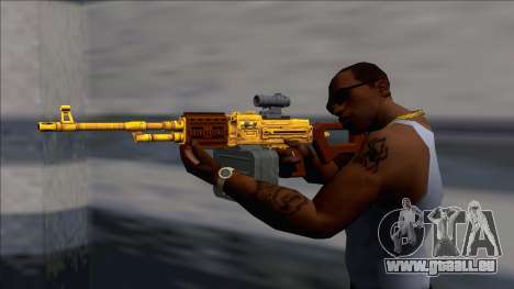 GTA V Shrewsbury MG Gold Scope (Extended clip) pour GTA San Andreas