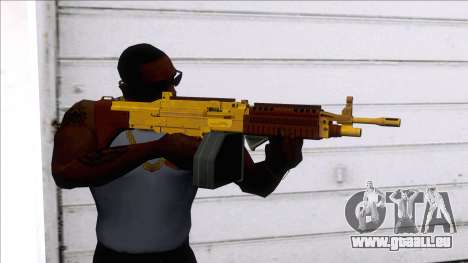 GTA V Combat MG Gold Grip Big Mag pour GTA San Andreas