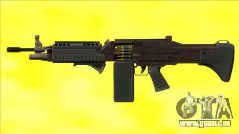 GTA V Combat MG Black Grip Big Mag pour GTA San Andreas