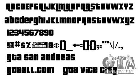 Pricedown - Police de logo GTA pour GTA San Andreas