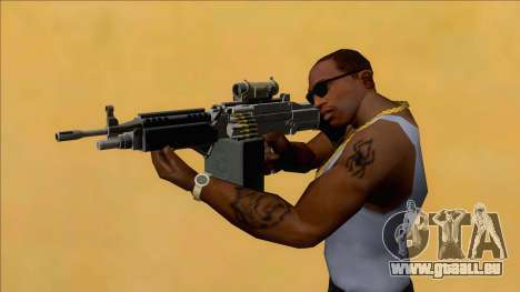 Combat MG Platinum All Attachments Big Mag pour GTA San Andreas