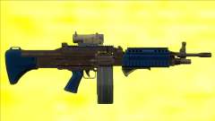 GTA V Combat MG LSPD All Attachments Big Mag für GTA San Andreas