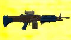 GTA V Combat MG LSPD All Attachments Small Mag pour GTA San Andreas
